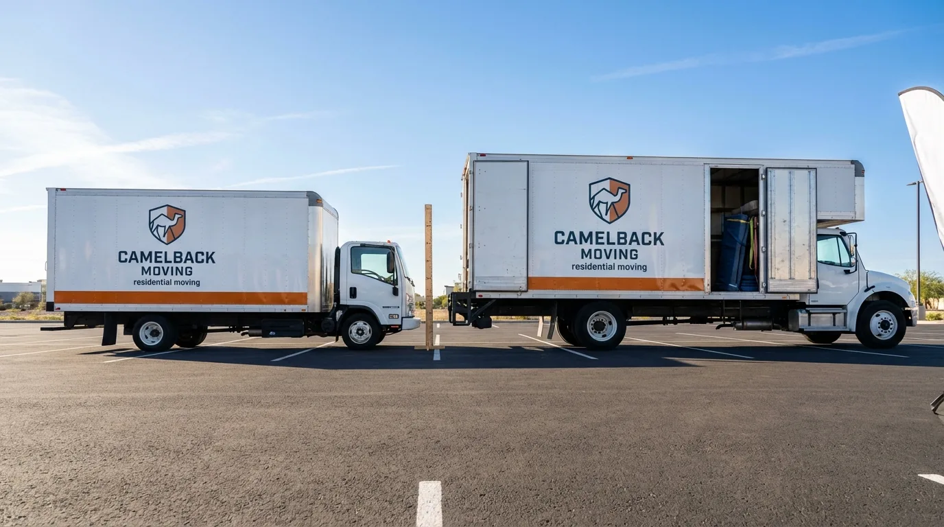 Moving truck size capacity guide in Russellville